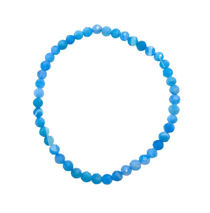 Bracelet Faceted Stone Beads Amazonite (3-4mm) 7.25-7.45"