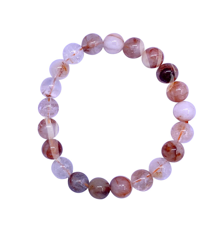 Bracelet Red Hematoid Quartz (10mm) 7.15-7.25"