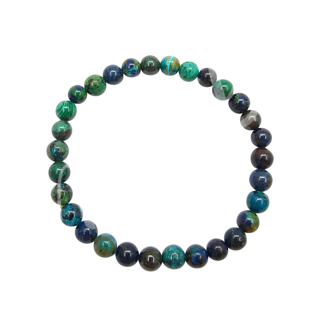 Bracelet Azurite/Malachite (8 mm) 7.15-7.25"