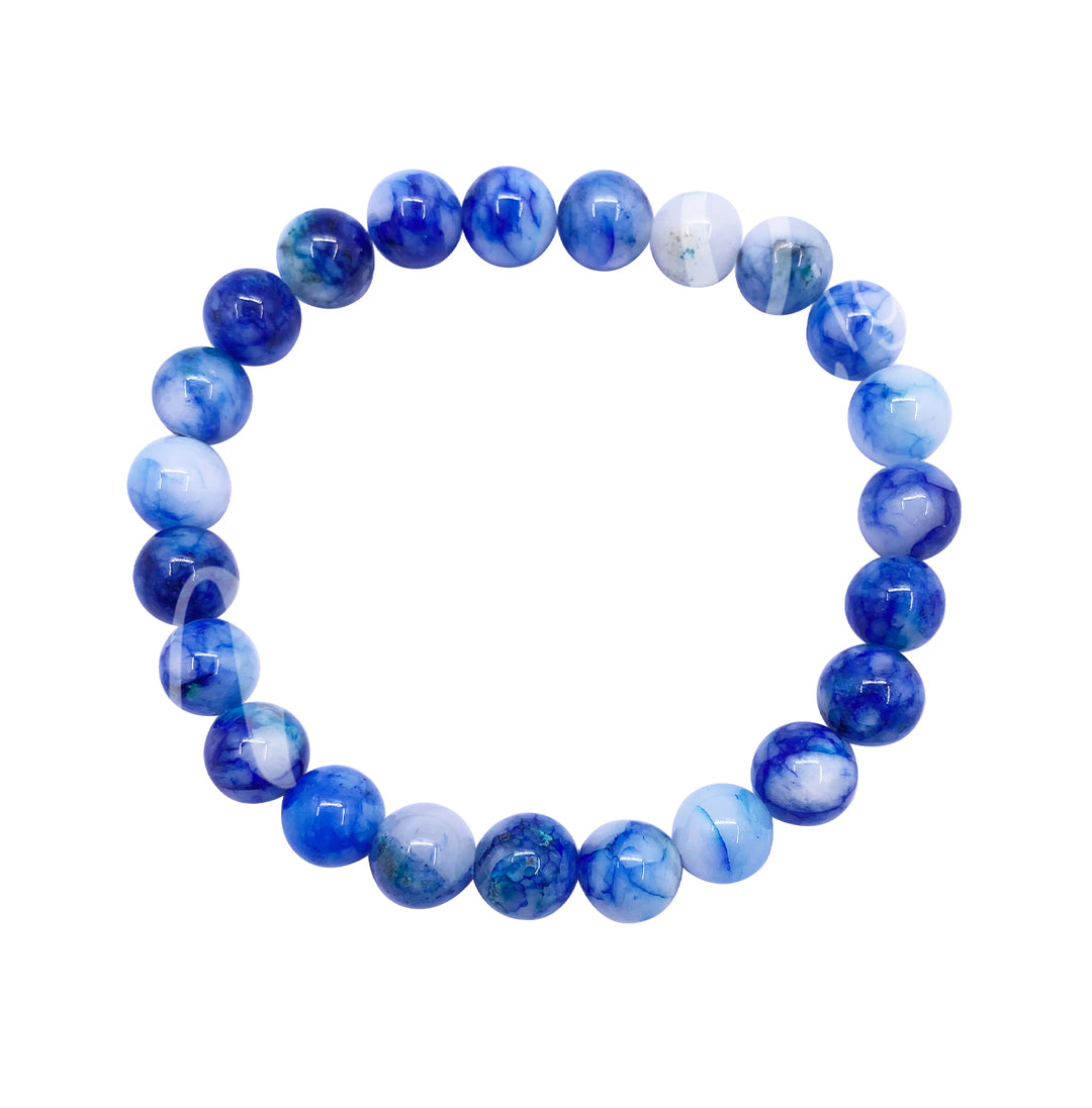 Bracelet Chrysocolla, Blue (8 mm) 7.15-7.25"