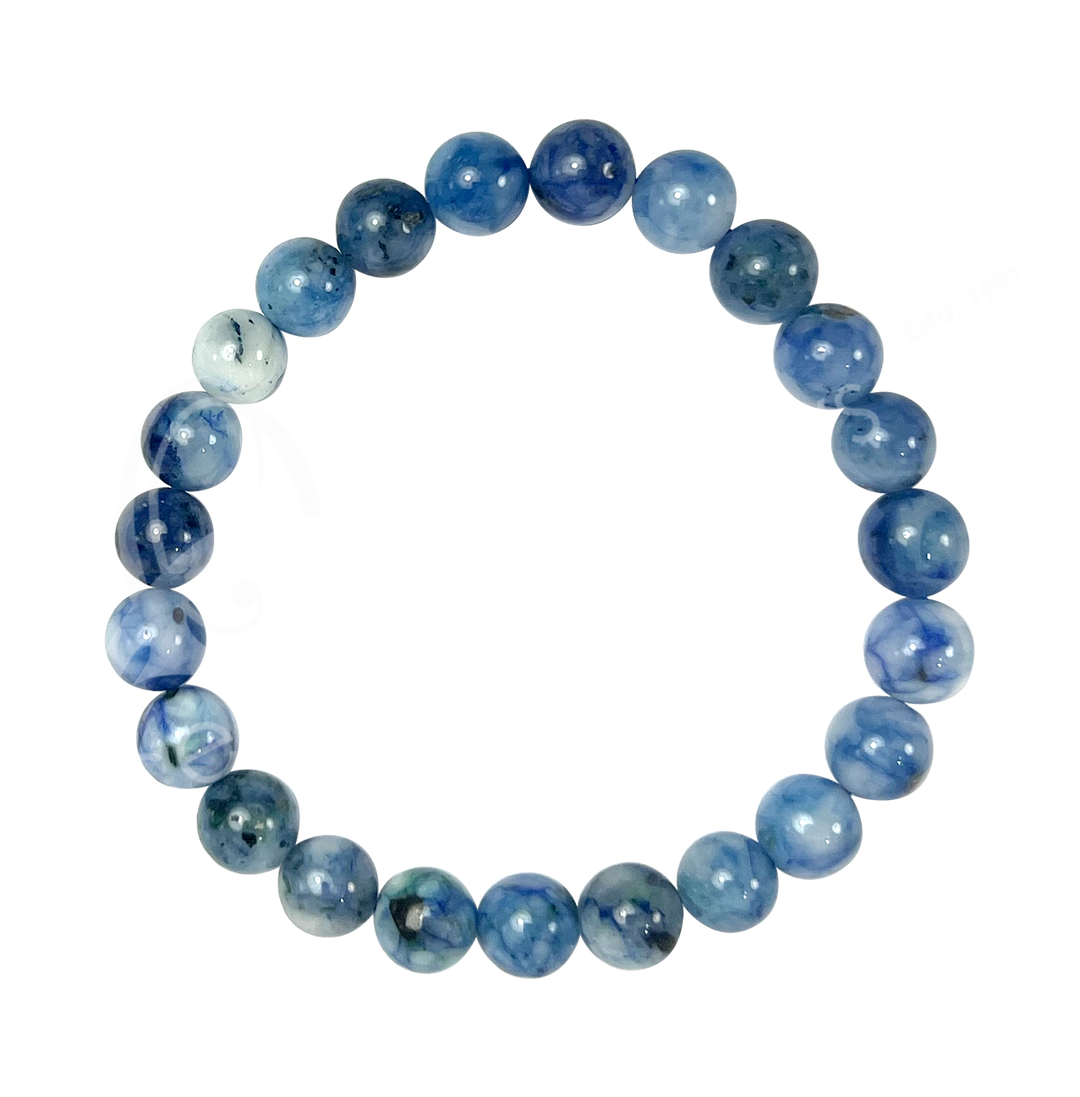 Pulsera Crisocola Azul (8mm) 7,15-7,25"