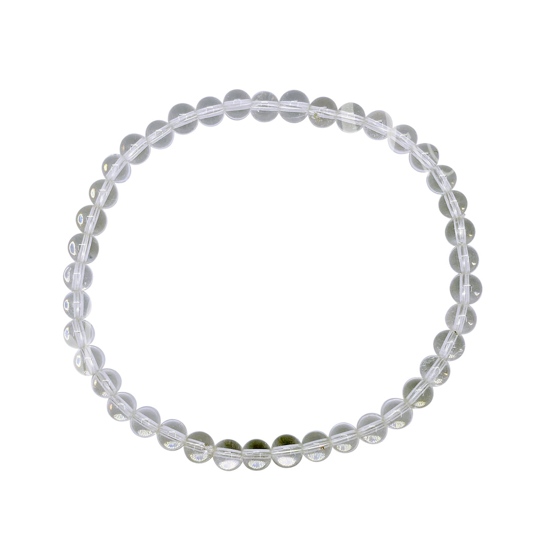 Bracelet Crystal Quartz (4-4.5 mm) 7.15-7.25"