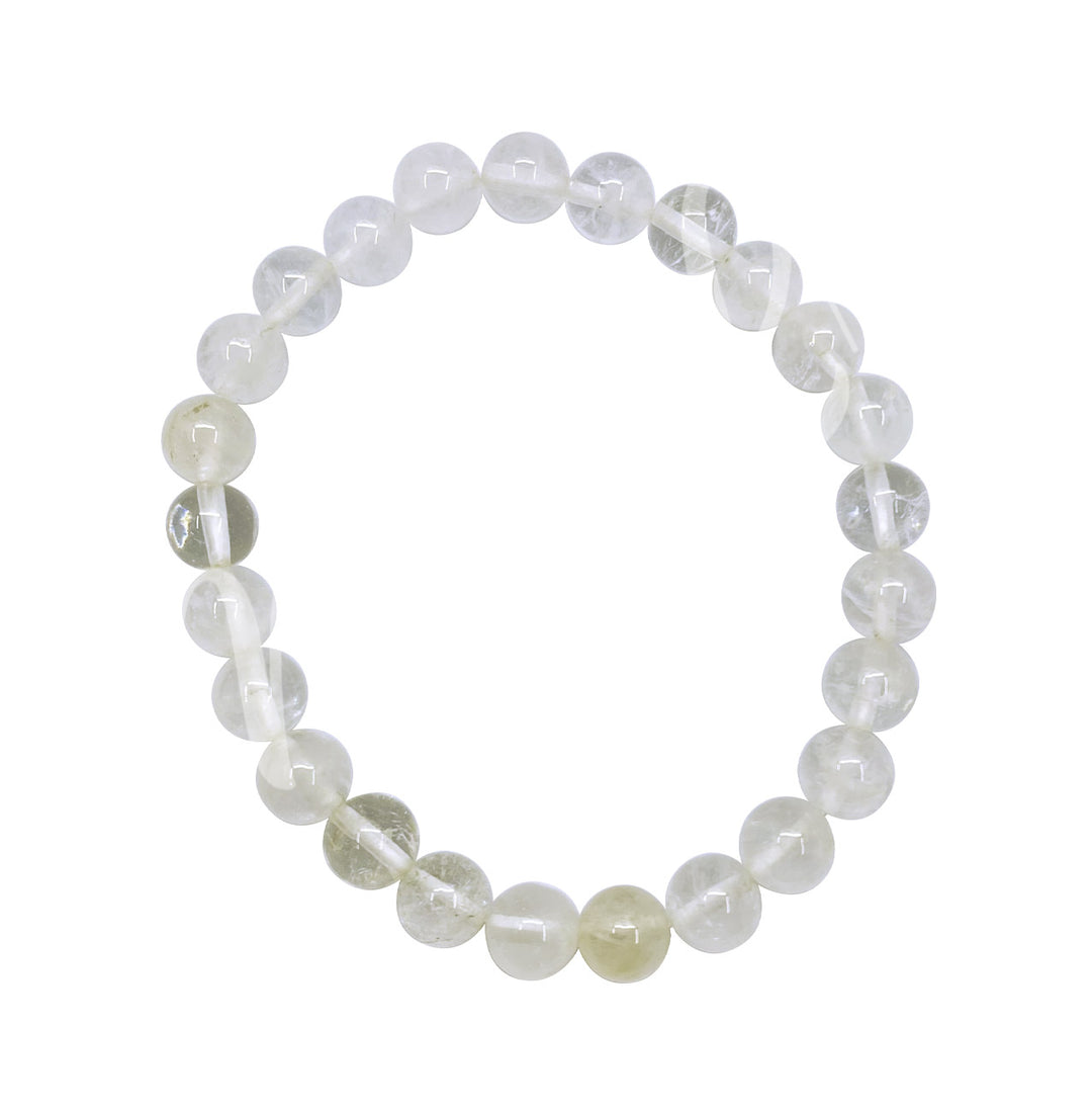 Bracelet Crystal Quartz (50% Clarity) (8mm) 8-8.5