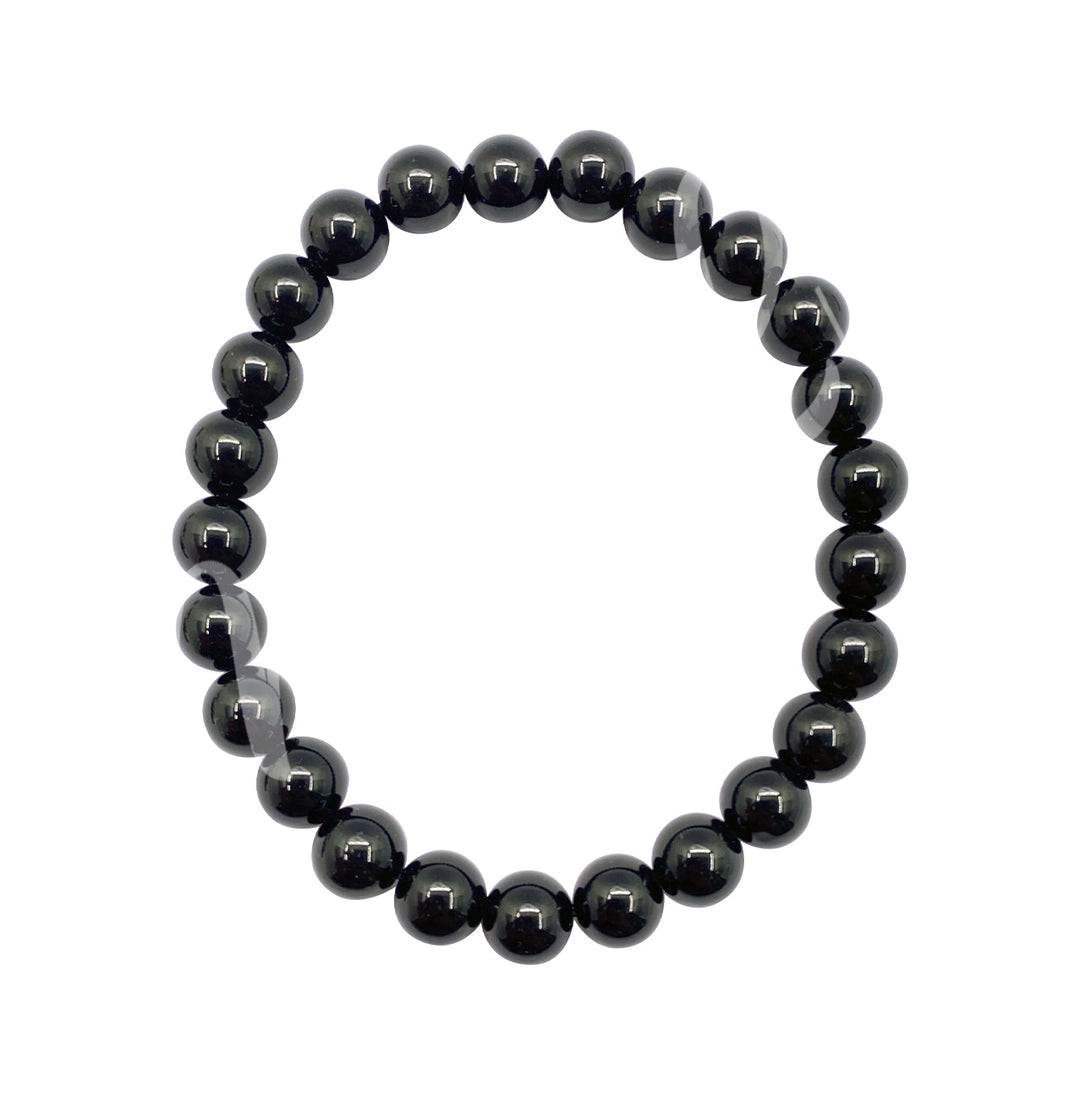 Bracelet Obsidian, Black (8 mm) 8-8.5"