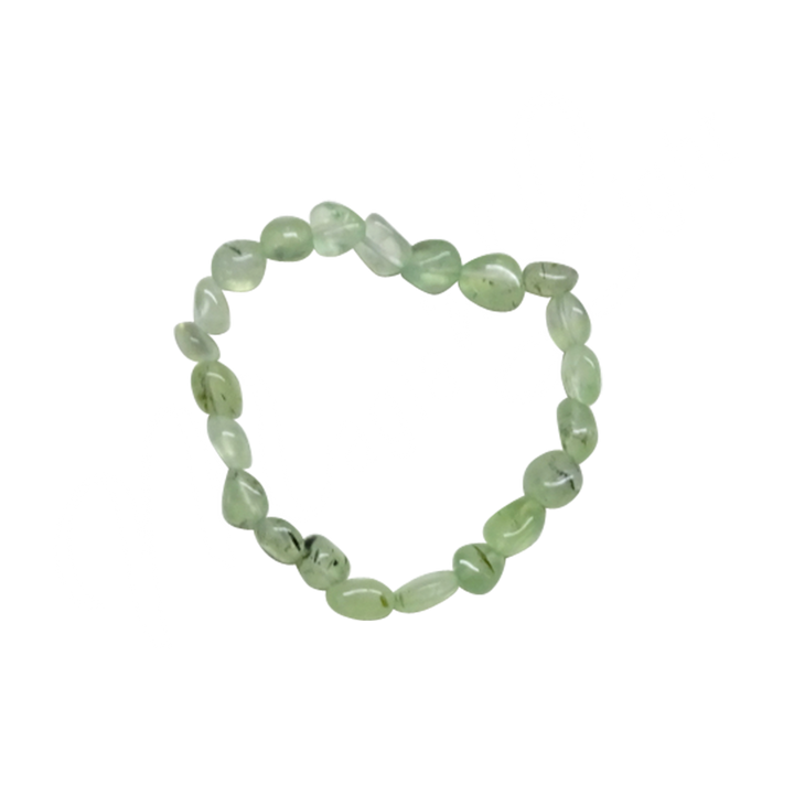 Pulsera de Piedras Pulidas de Prehnita (8-13 mm) 7,45-7,5"