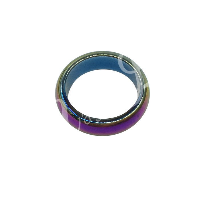 Ring Rainbow Hematite Magnetic