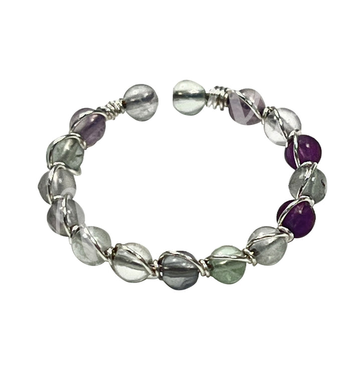 Ring Adjustable Fluorite 20-23mm dia.