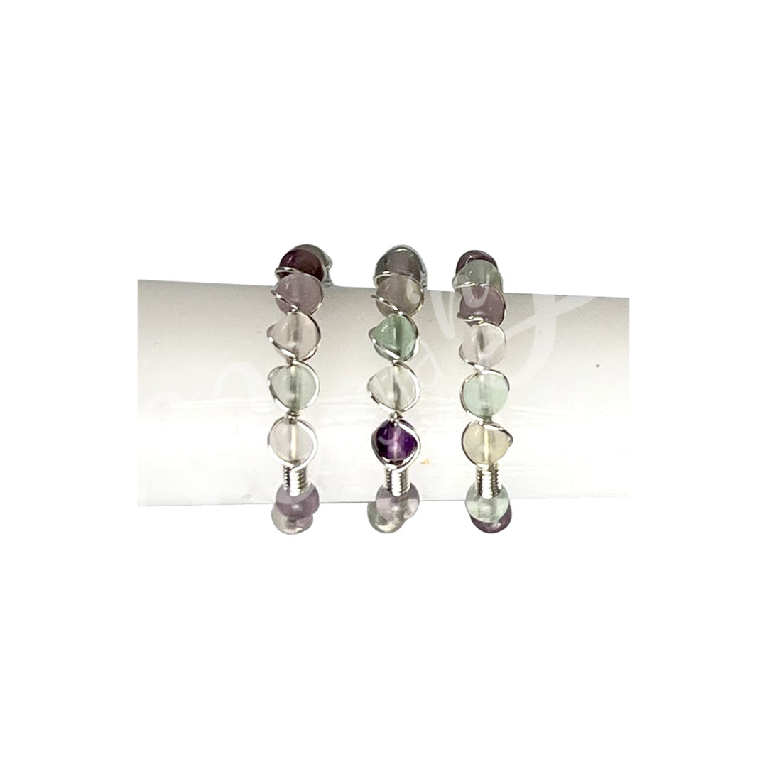 Ring Adjustable Fluorite 20-23mm dia.