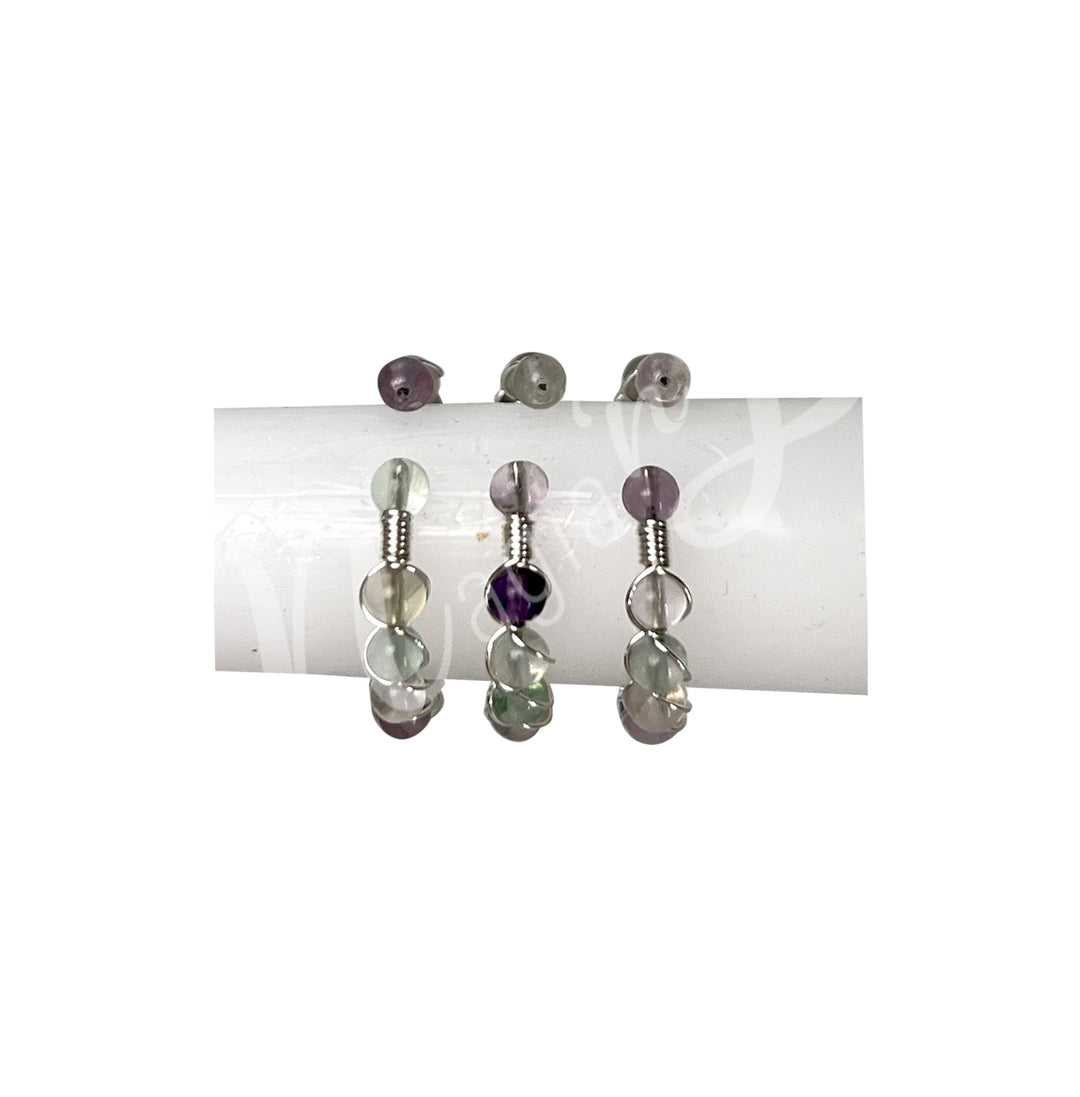 Ring Adjustable Fluorite 20-23mm dia.