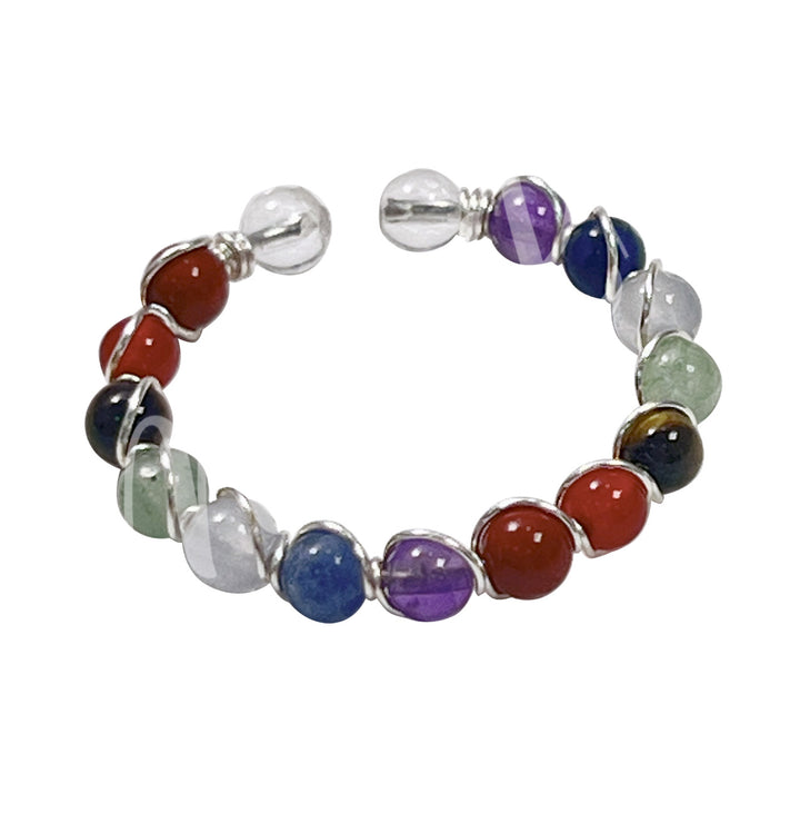Anillo de Piedras Mixtas Ajustable 20-23 mm diá.