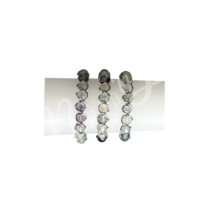 Anillo Ajustable de Fluorita Facetada (3 mm)