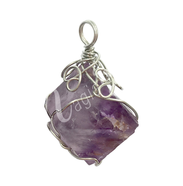 Pendant Wire Wrap Fluorite 1-1.5"