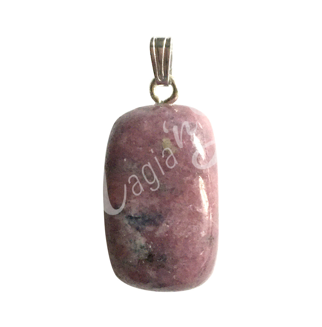 Colgante Piedra Rodada Rodonita 0.75-1″