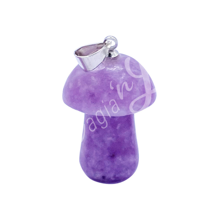 Pendant Mushroom Lepidolite 15 X 20 mm