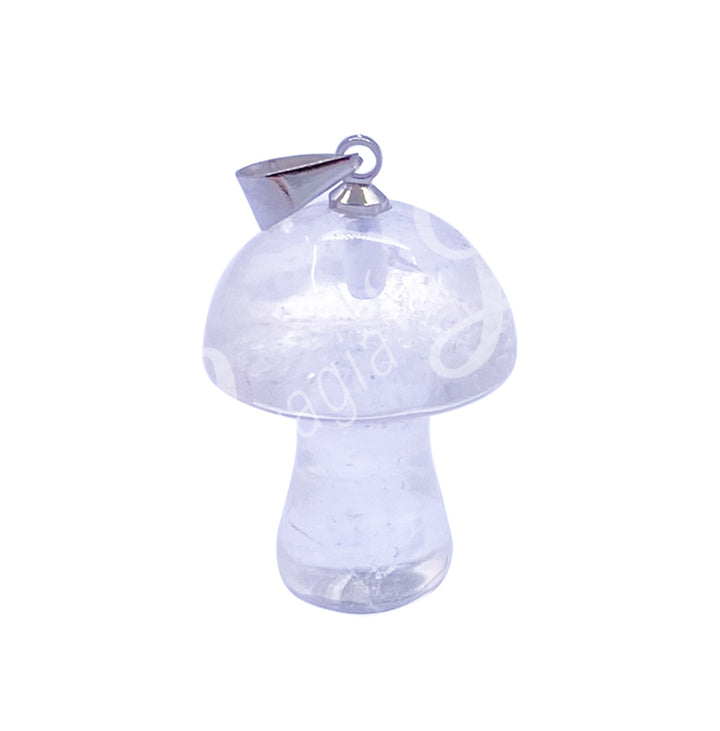 Pendant Mushroom Crystal Quartz 15 X 20 mm