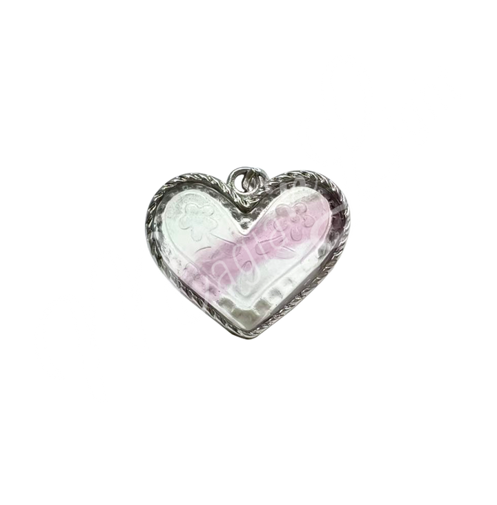 Pendant Heart Fluorite