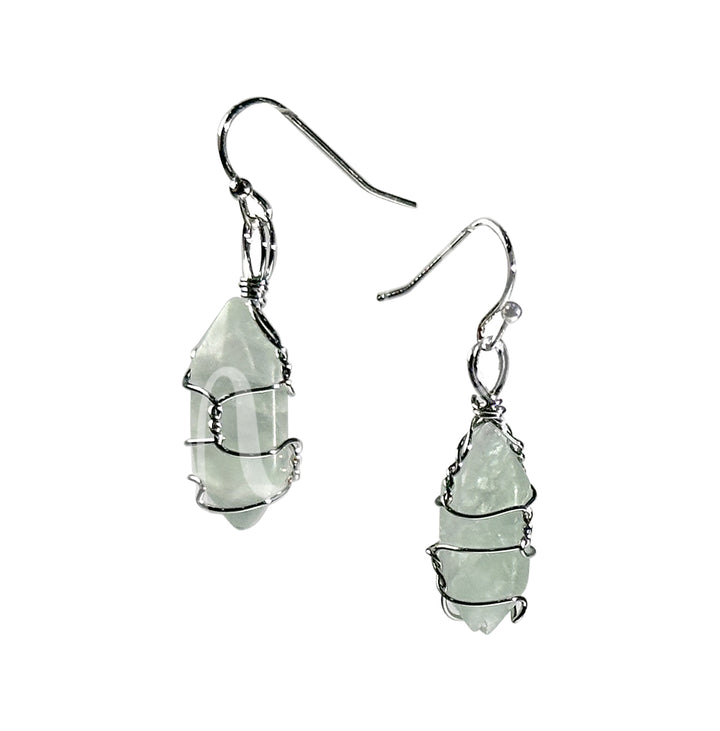 Earrings Fluorite 1.25-1.5"