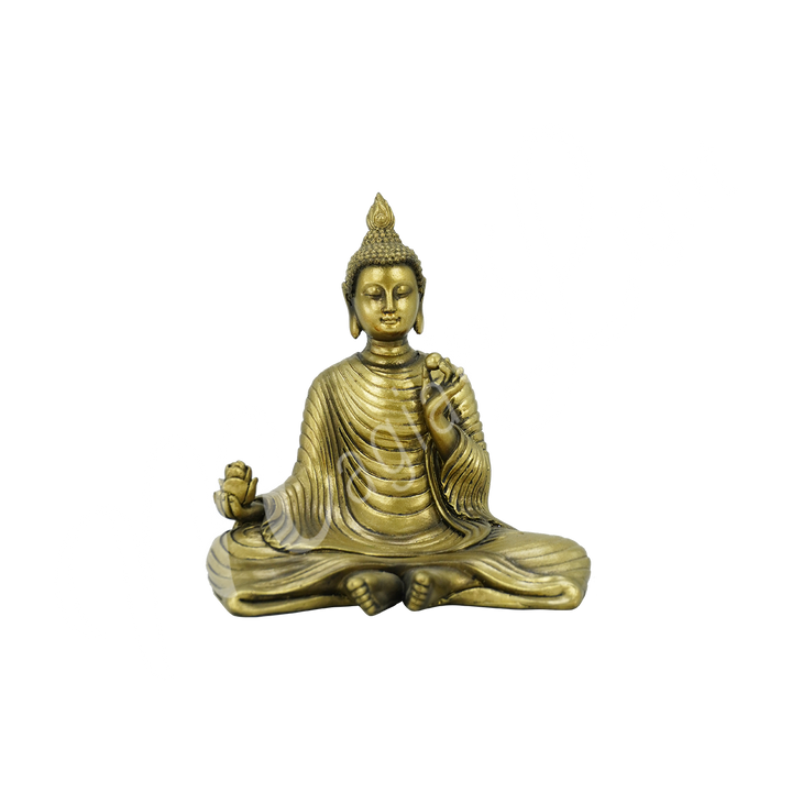 Statue Bronze Sitting Buddha Holding Lotus