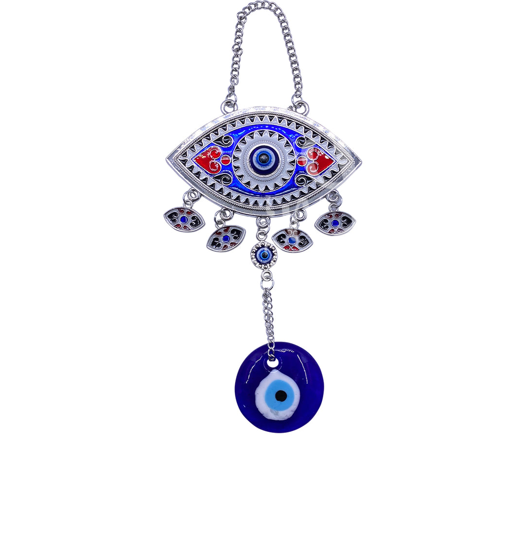 EVIL EYE HANGING PROTECTION EYE WITH COLORS 8.5″L