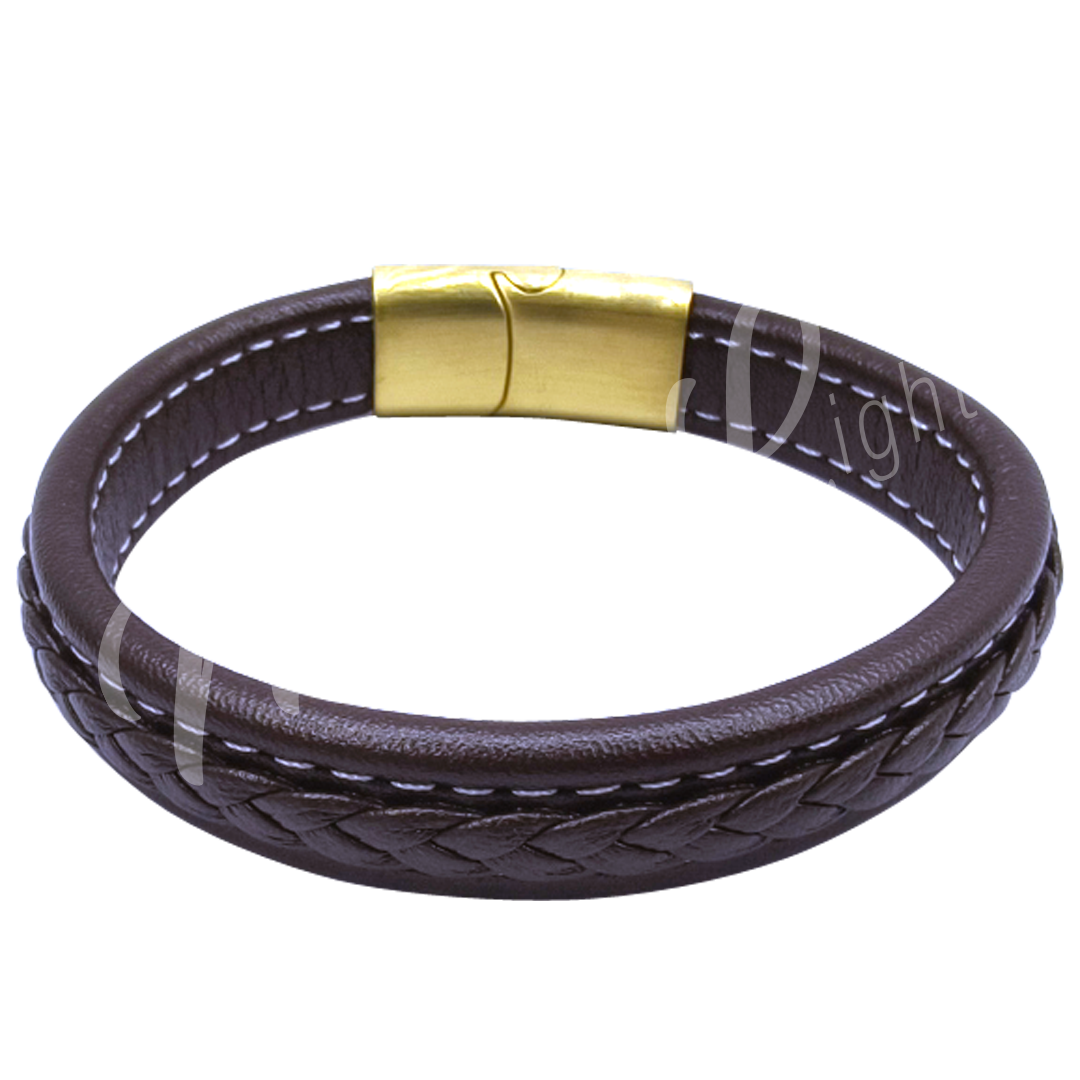 Bracelet Leather with Magnetic Clasp