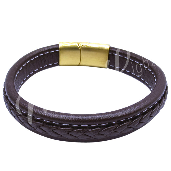 Bracelet Leather with Magnetic Clasp