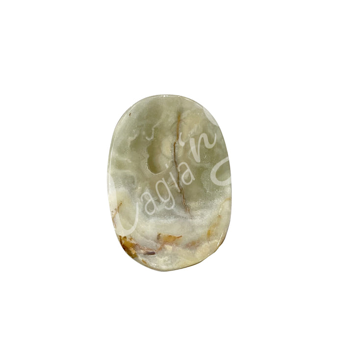 WORRY STONE ONYX, GREEN 2″