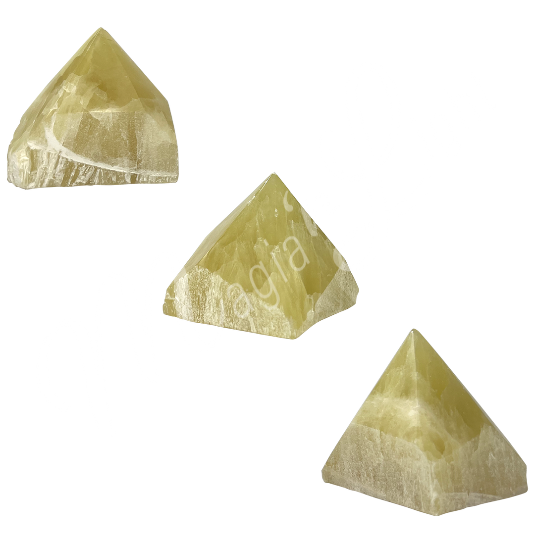 Top Polished Point Lemon Calcite 2.5-3"