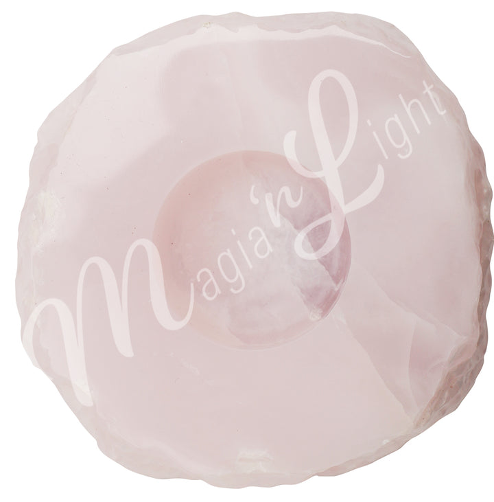 Tealight Holder Calcite, Pink Top Polished 3.75-4.5″