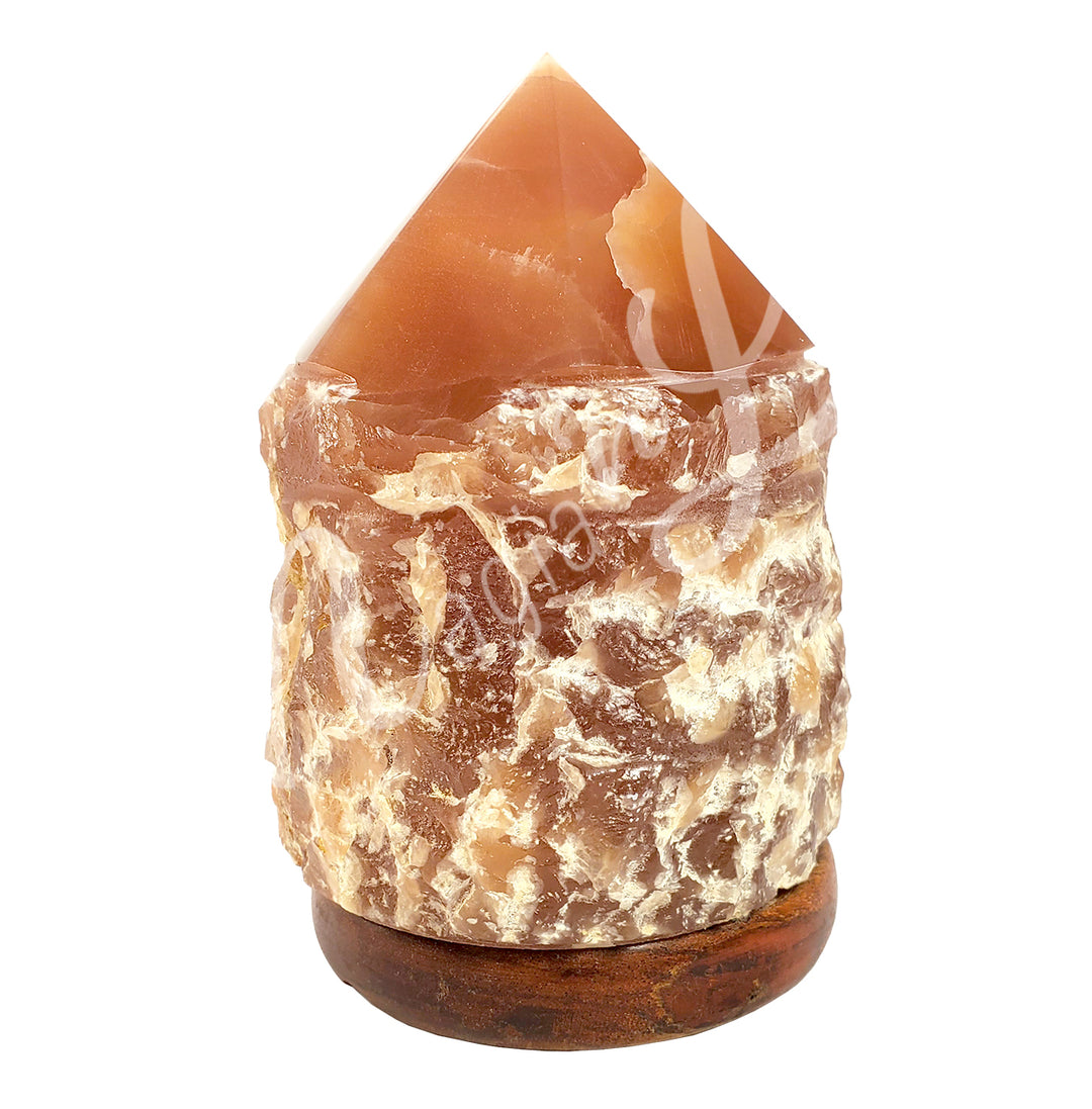 Lamp Honey Calcite Top Polished Point 5.5-6.5"h