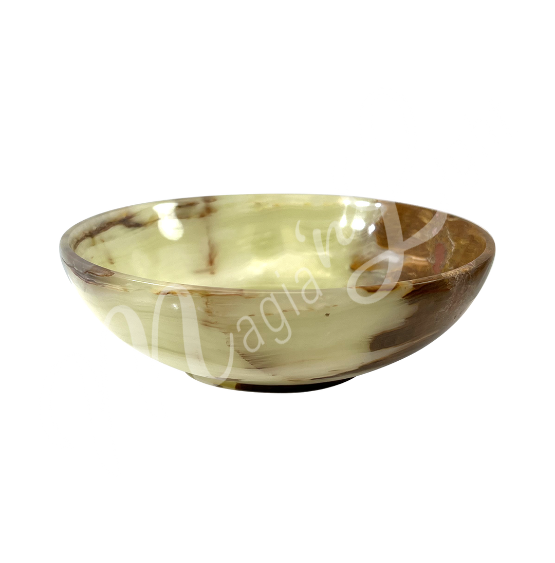 Cuenco de Ónix Verde 8" diá.