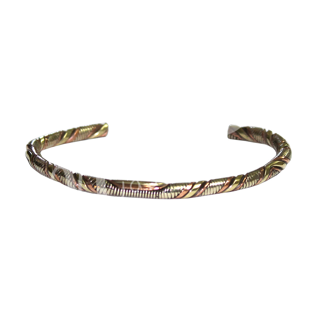 Bracelet Copper & Brass Thin 2.75"