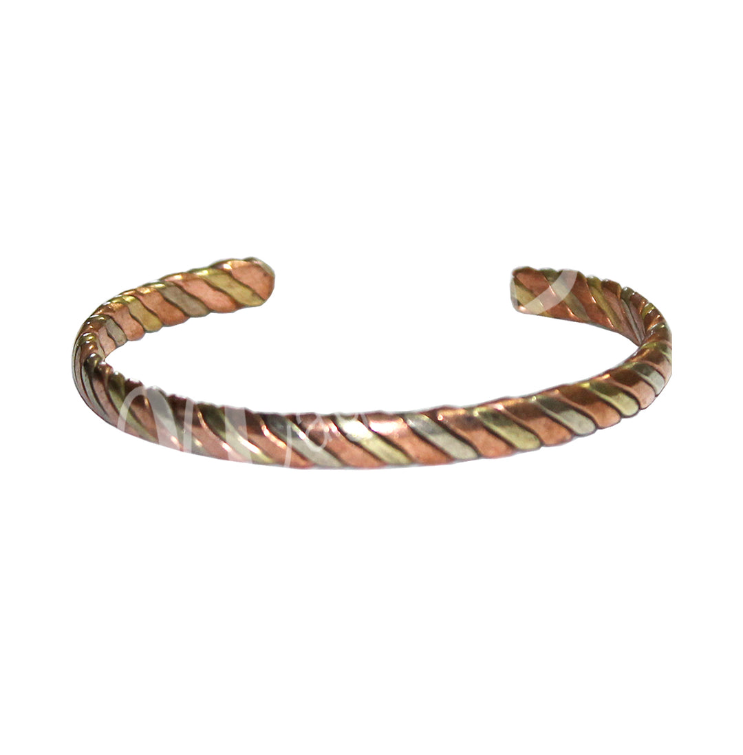 Bracelet Copper & Brass Thin 2.75"