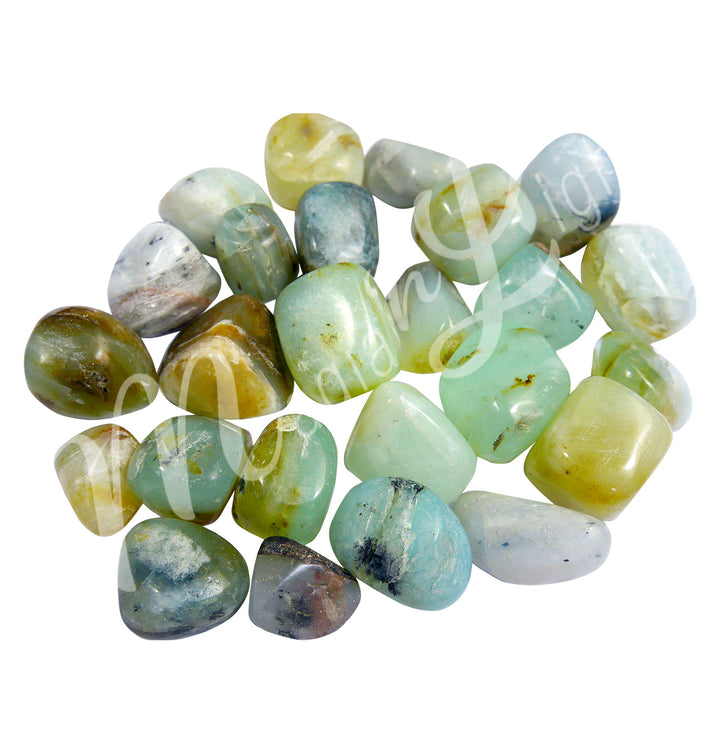 Tumbled Stone Blue Opal Extra 40mm