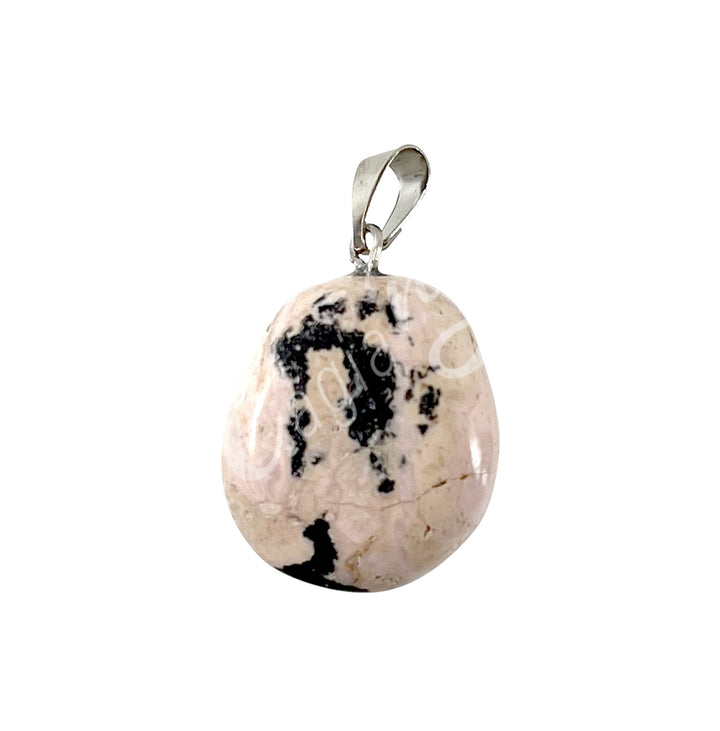 Pendant Tumbled Stone Rhodochrosite 0.5-0.75″