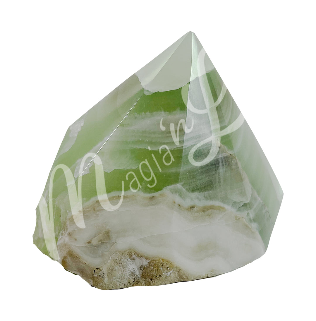 Top Polished Point Green Calcite 2-4"