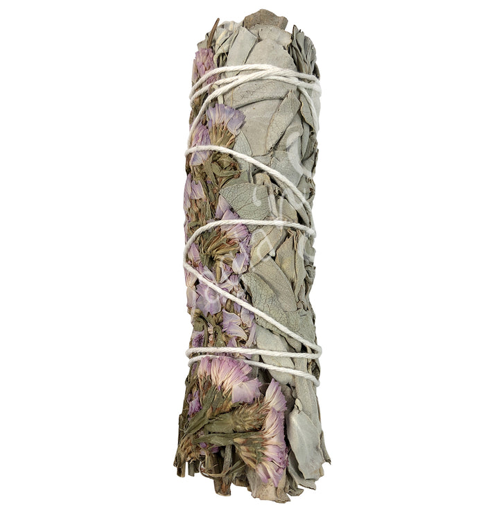 Smudge Stick White Sage & Light Purple Sinuata 4-4.5″