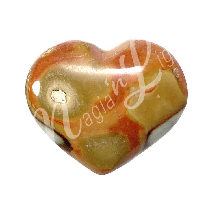 Heart Polychrome Jasper 1.5-2″