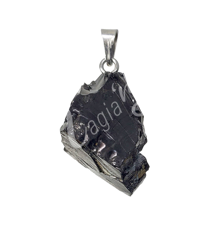 Pendant Drop Shungite, Noble 1"