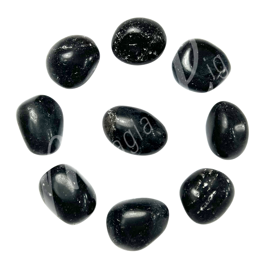 Tumbled Stone Black Agni manitite 20-30mm