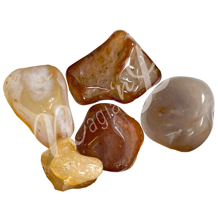 TUMBLED STONE AGATE, MIXED WITH TRANSPARENCY 20-60 MM