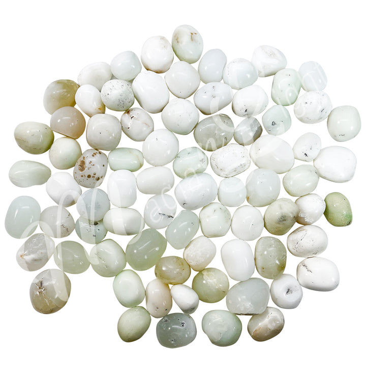 Tumbled Stone  Jade, White 20-30 mm