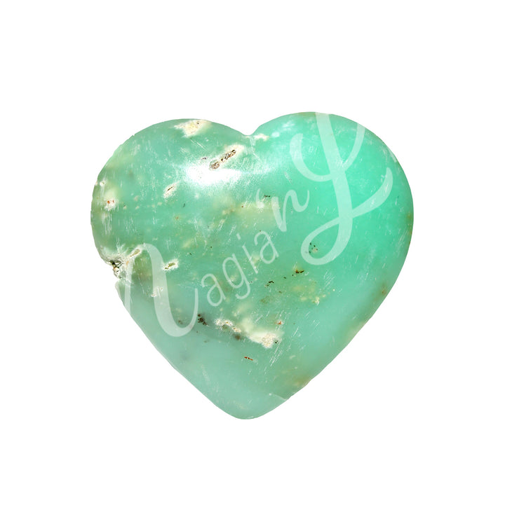 Corazón de Crisoprasa Verde 1.5″