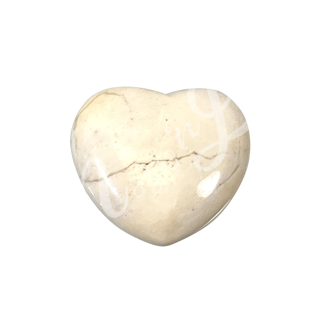 Heart Puffed Stone 1.5"