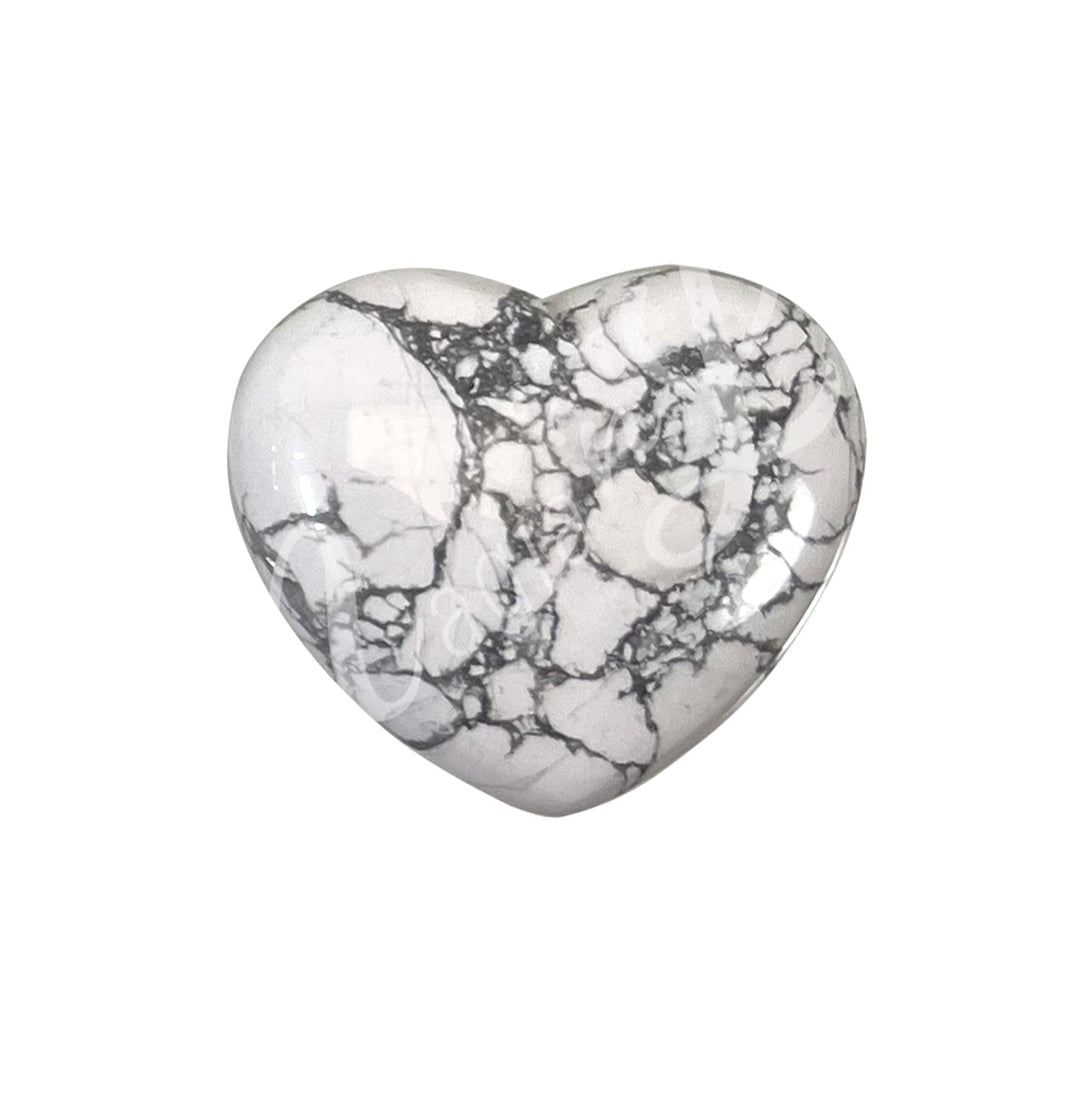 Heart Puffed Stone 1.5"