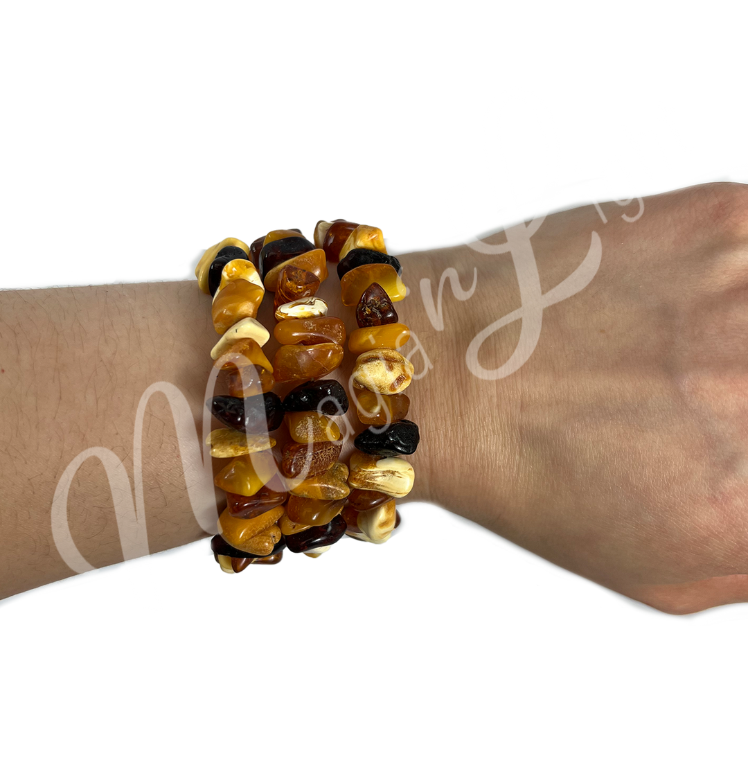 Bracelet Chips of Amber (10-13 mm)