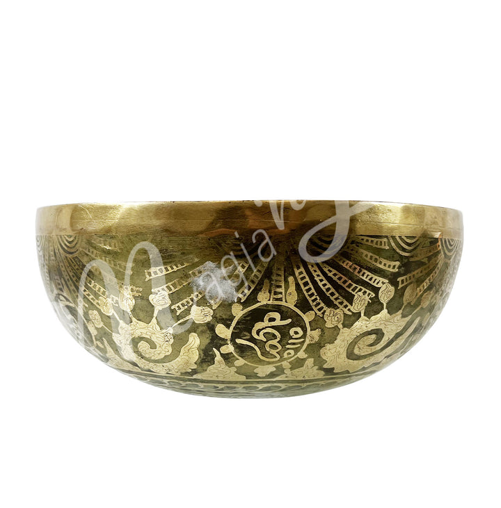 Singing Bowl Handmade Double Dorje 10.25"dia. X 4"h