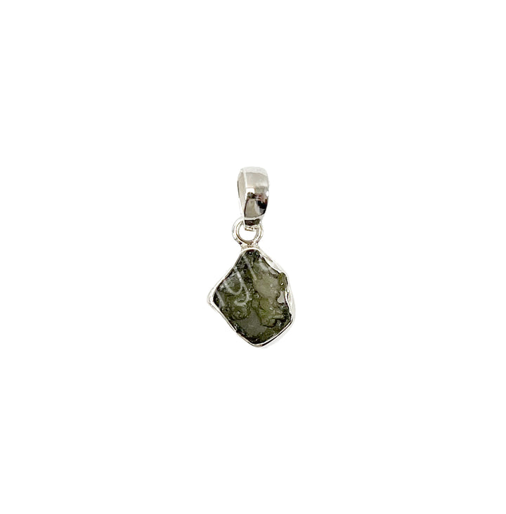 Sterling Silver Pendant Moldavite 20-25mm