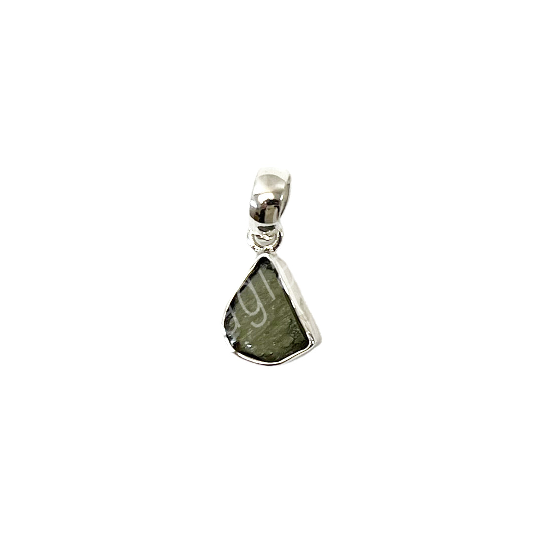 Sterling Silver Pendant Moldavite 20-25mm