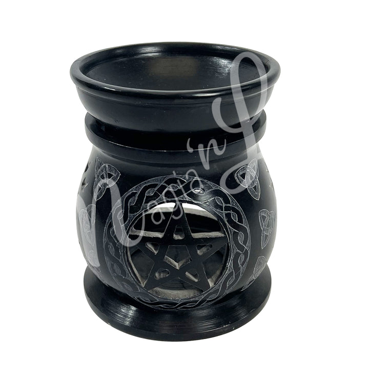 Oil Burner Black Pentacle