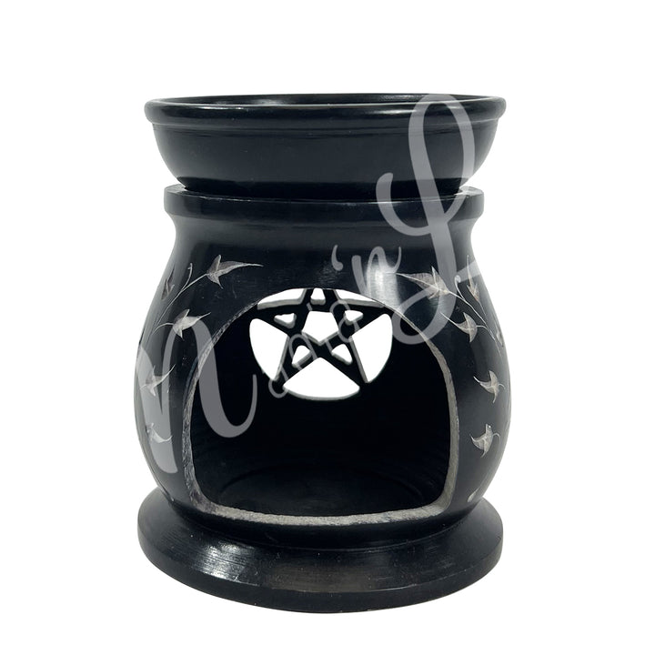 Oil Burner Black Pentacle